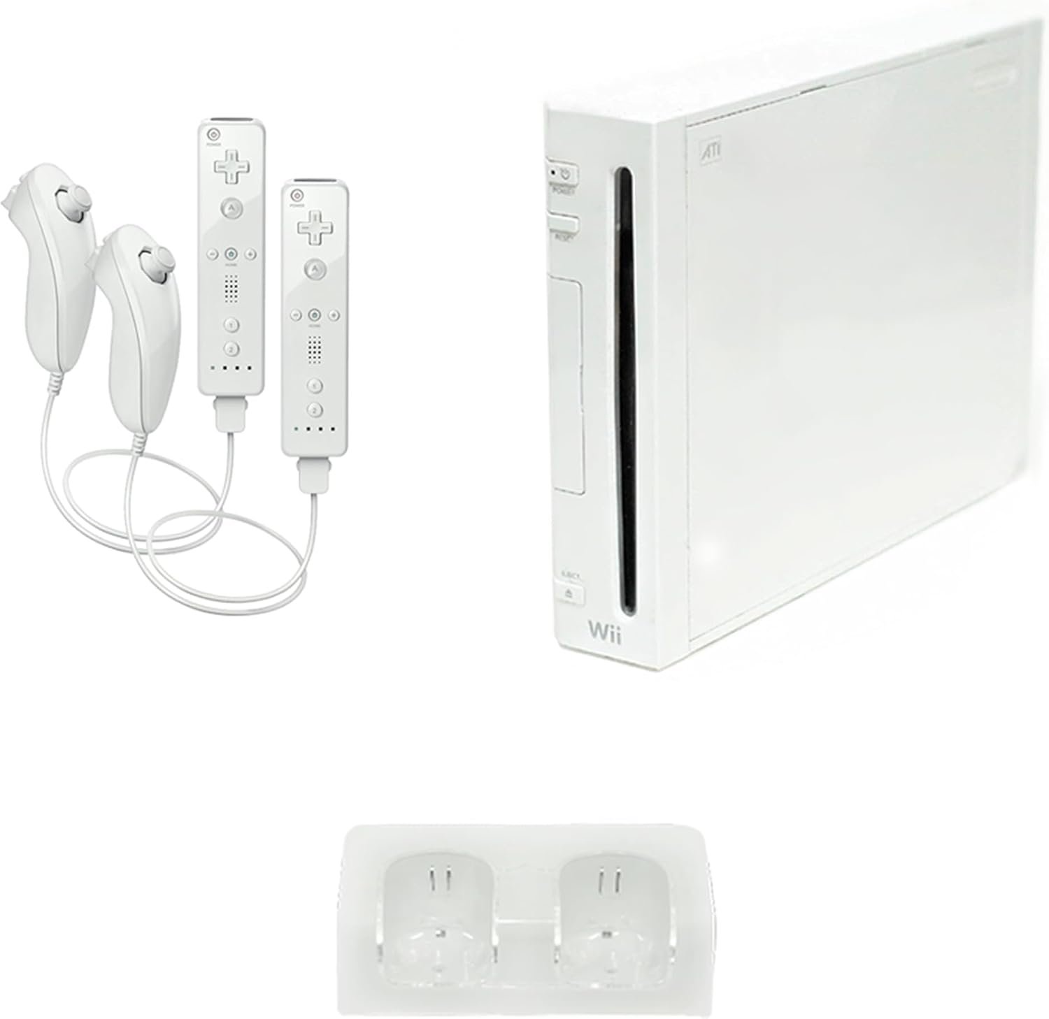 Nintendo Wii Console, White Premium Bundle (Renewed)
