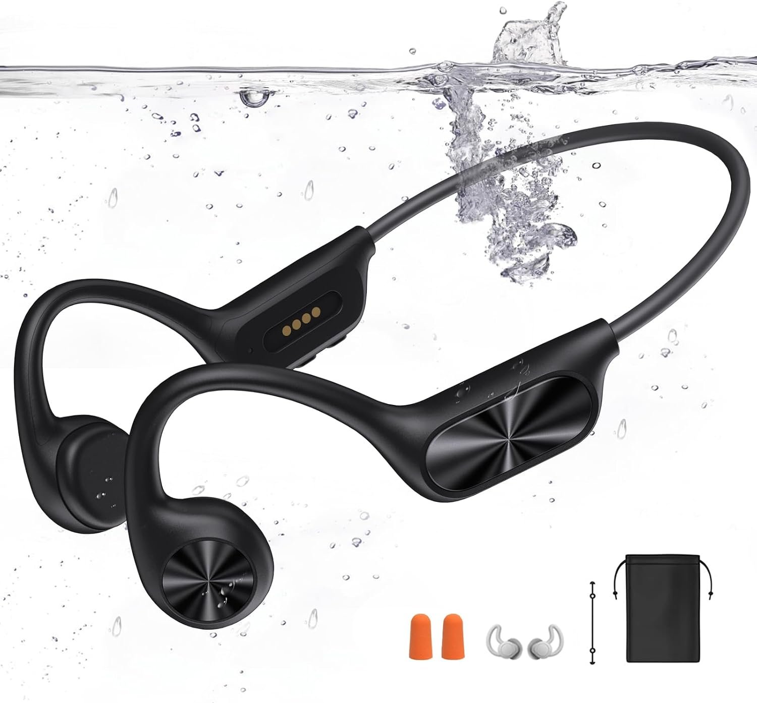 Bone Conduction Headphones for Swimming, Waterproof Swimming Headphones