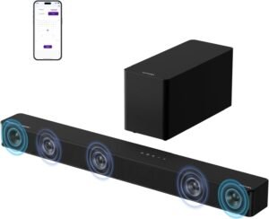 ULTIMEA 5.1CH Surround Sound Bar System with Dolby Atmos, Poseidon M60