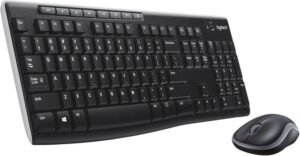 Logitech MK270 Full Size Wireless Keyboard and Mouse Combo - Black
