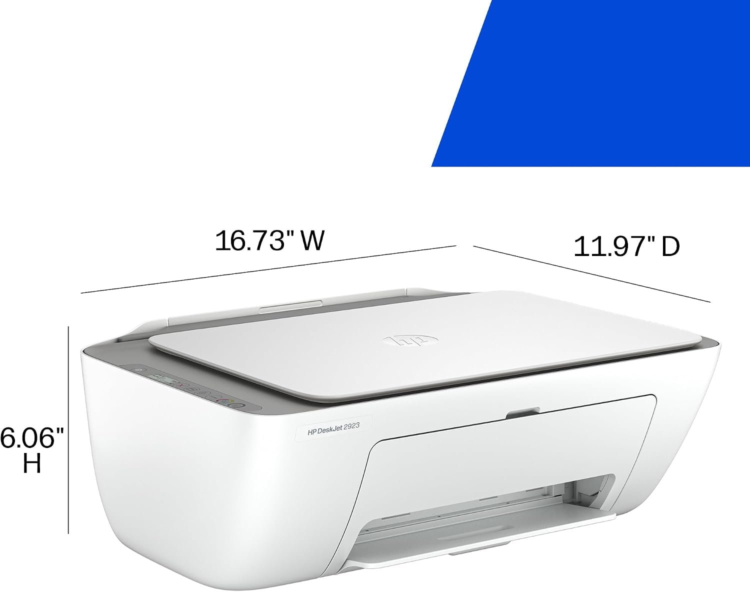 HP DeskJet 2923 Color Inkjet Printer | Wireless | All-in-One - Image 2