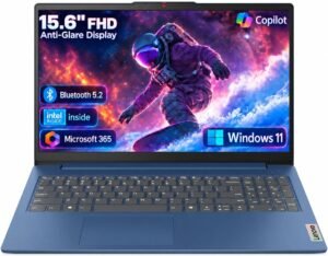 Lenovo Business 15.6" FHD Laptop, Intel Processor, 8GB DDR5, 128GB Storage