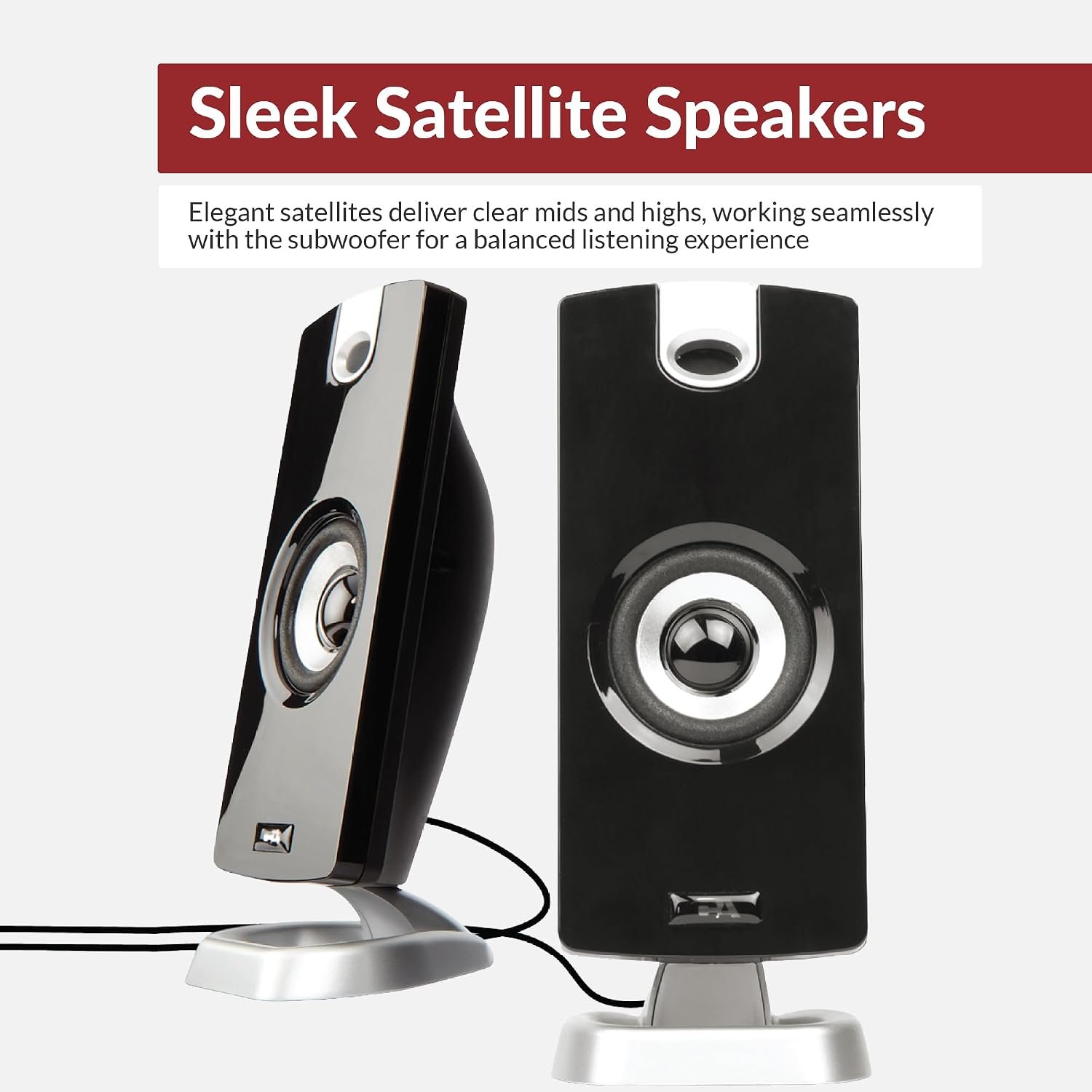 Cyber Acoustics CA-3090 2.1 Speaker System with Subwoofer