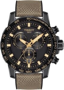 Tissot Supersport Chrono, Swiss Quartz Chronograph, 45.5mm, Black Dial, Men's Watch