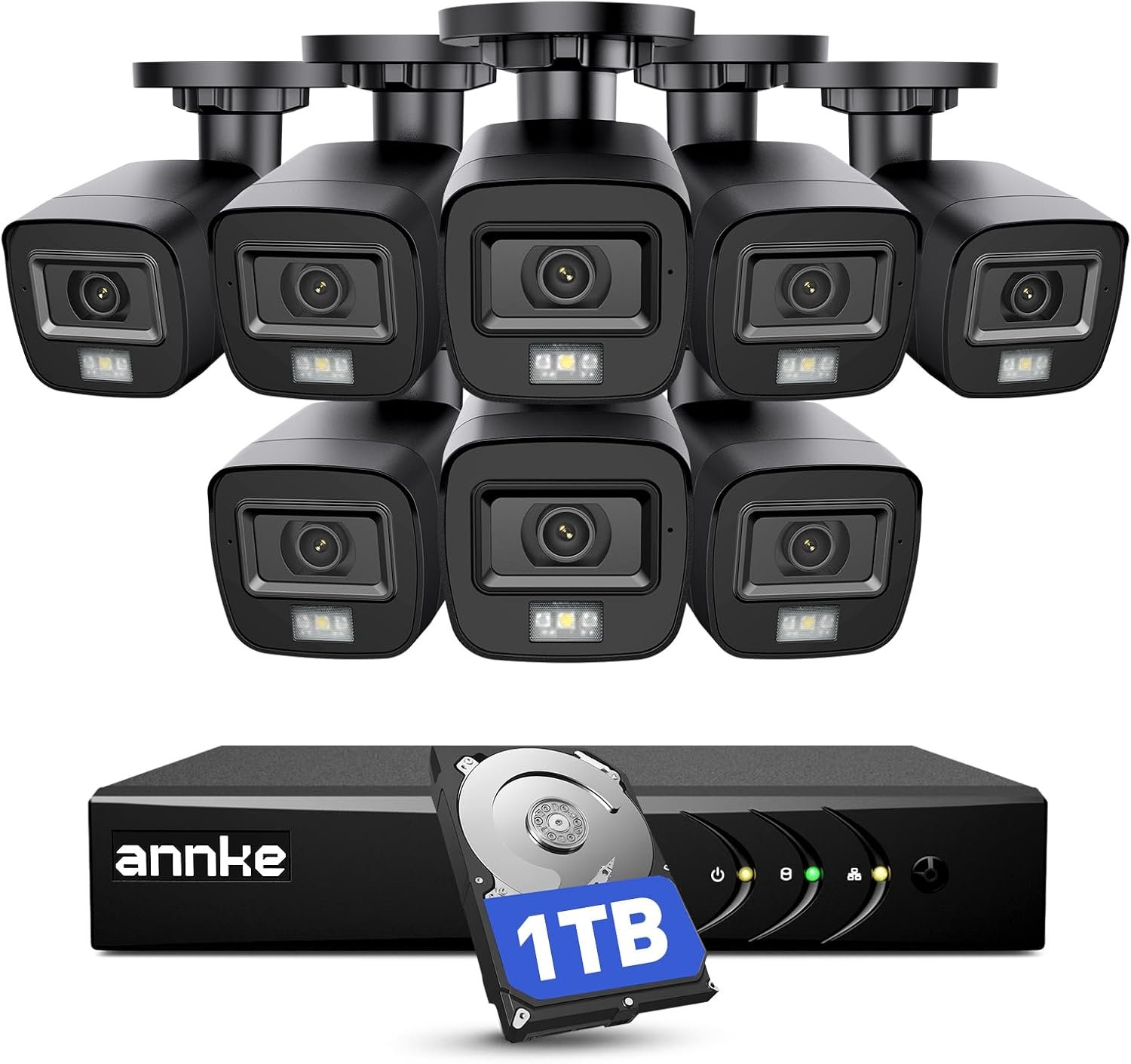 ANNKE 3K Lite 8-Channel Security Camera System with 1TB HDD