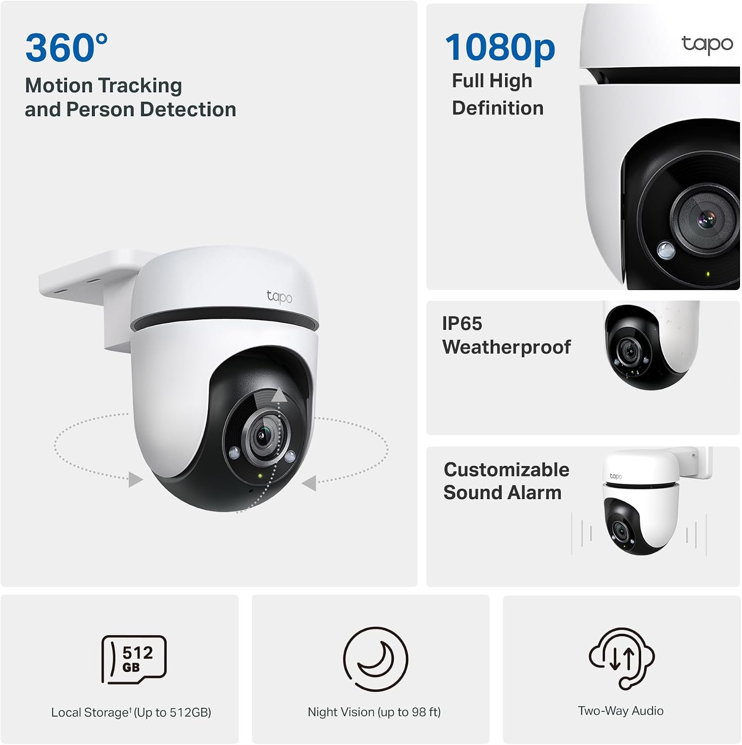 TP-Link Tapo C500 1080p Outdoor Pan/Tilt Security Camera