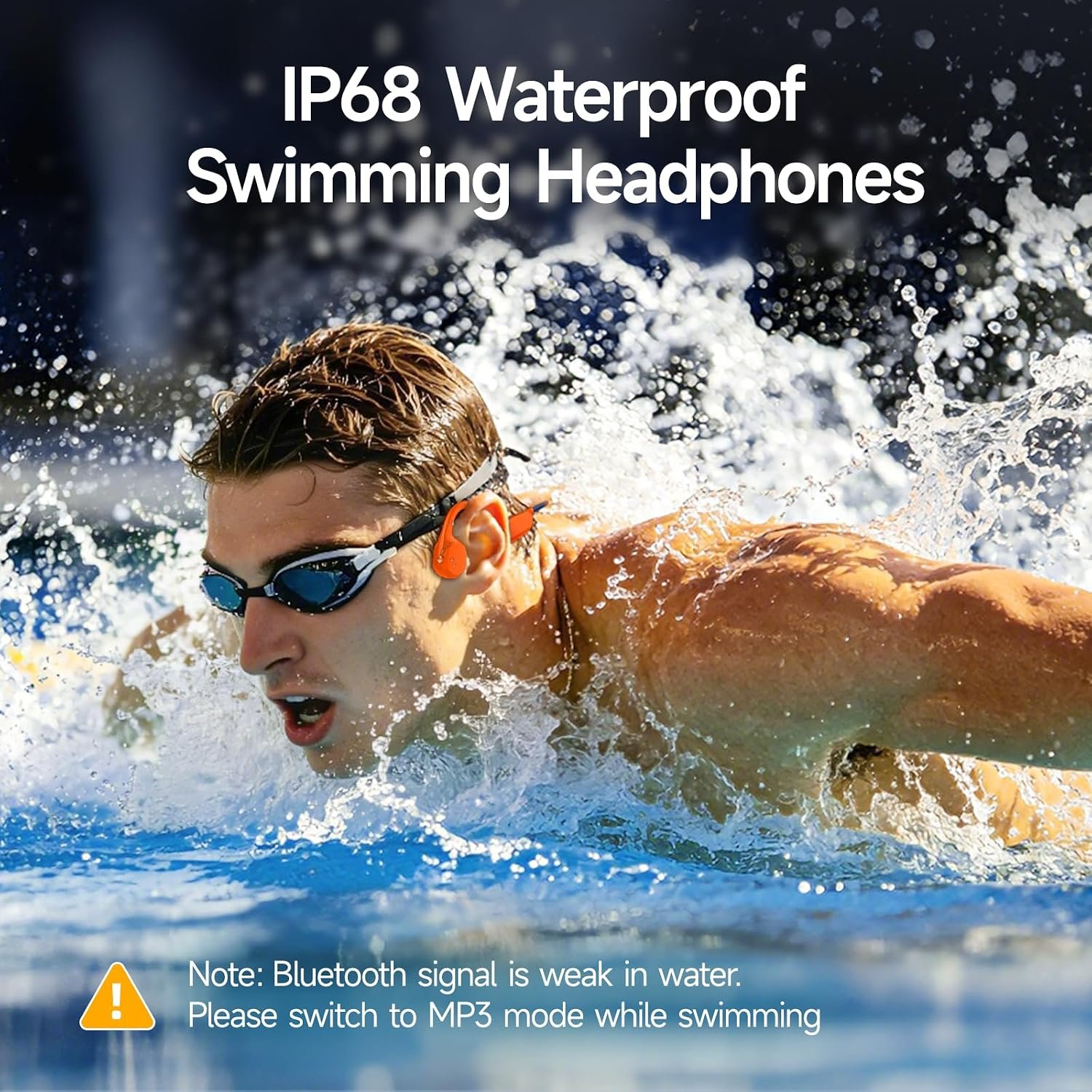 Swimming Headphones Underwater,IP68 Waterproof Headphones - Image 2